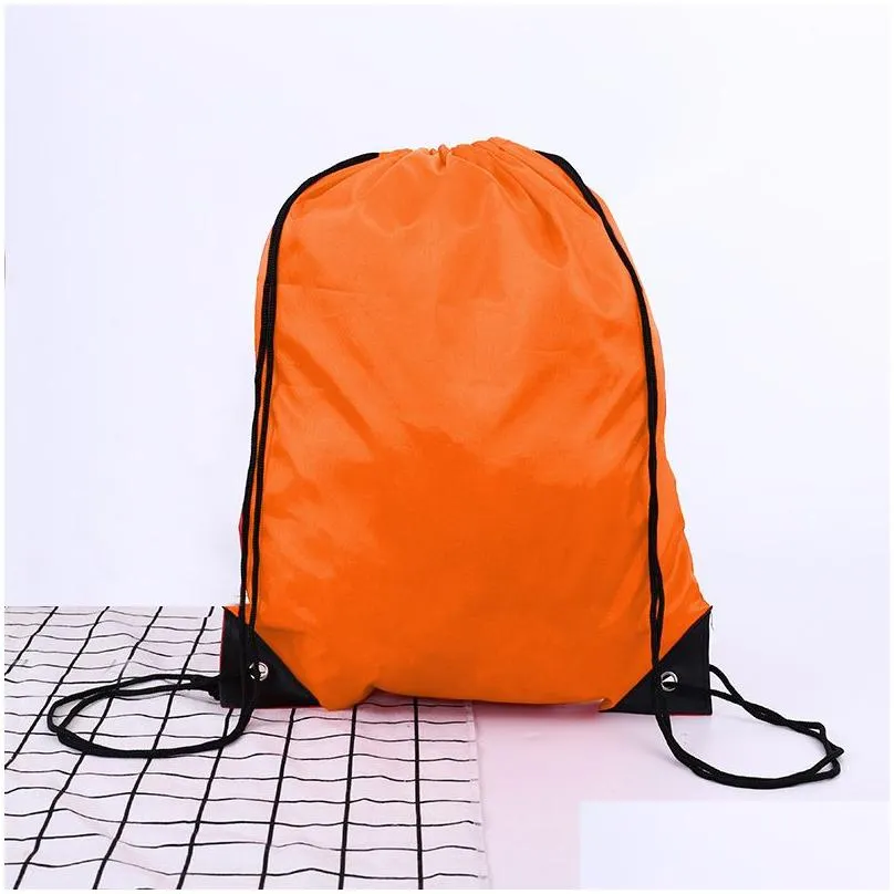 Storage Bags Dstring Backpack Bag String Backpacks Cinch Sacks Bags Bk For School Trip Waterproof Home Garden Housekeeping Organizatio Dhipl