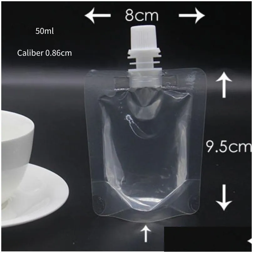 wholesale packing bags standup plastic drink packaging bag spout pouch for beverage liquid juice milk coffee 200 to 500ml filling