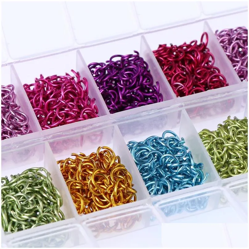 Other Health & Beauty Items Nail Dangle Charm Piercing Tool Kit About 900Pcs 6Mm Jump Rings Metal Punk Design Charms For Diy Art Decor Dhyft