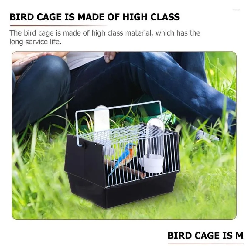 other bird supplies birdcage cages parrots outing parrot cage handle pet net plastic transport travel