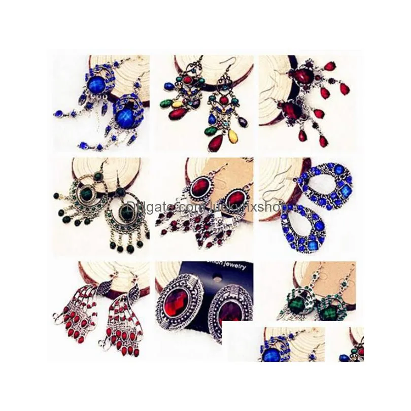 Dangle & Chandelier Mix Colors Style Fashion Dangle Chandelier Earrings For Diy Gift Craft Jewelry 10Pairslot Ea065563083 Jewelry Earr Dhbui