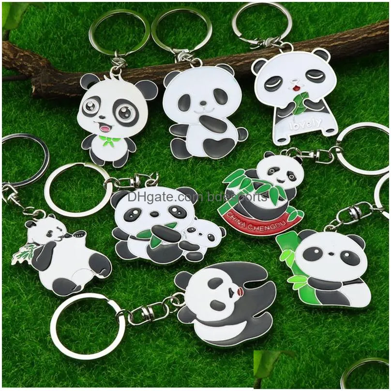 Party Favor Panda Keychains Party Favor Cartoon Keychain Pendant Souvenir Gift Home Garden Festive Party Supplies Event Party Supplies Dh9Pe