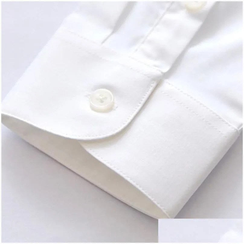 mens dress shirts mens classic bee embroidery standard-fit button up casual blouse tops covered business long sleeve shirtsmens