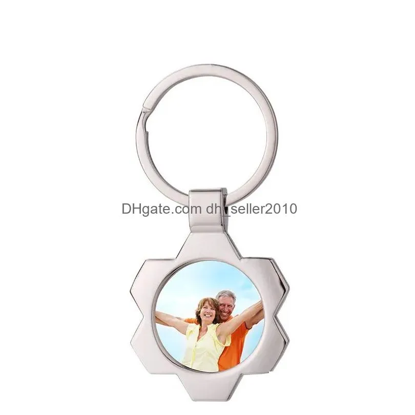 Party Favor Sublimation Keychain Party Favor Mit Styles Metal Blank Key Chain Hanging Ornaments Wholesale Home Garden Festive Party Su Dhnm4