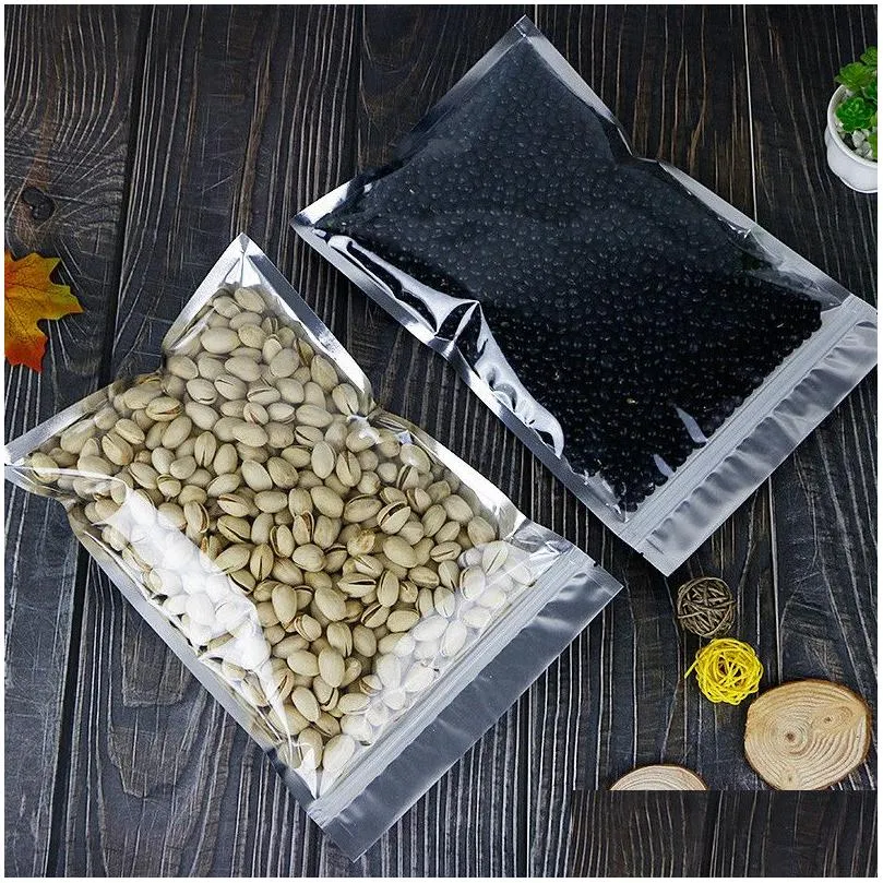 Packing Bags Wholesale Resealable Zipper Bags Smell Proof Pouch Plastic Aluminum Foil Food Storage Bag Coffee Tea Cookie Package Offic Dhsy5