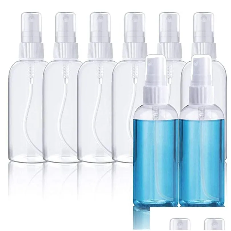 Packing Bottles Wholesale 2Oz Plastic Clear Spray Bottles 60Ml Refillable Fine Mist Sprayer Bottle Makeup Cosmetic Atomizers Empty Sma Dhnsy