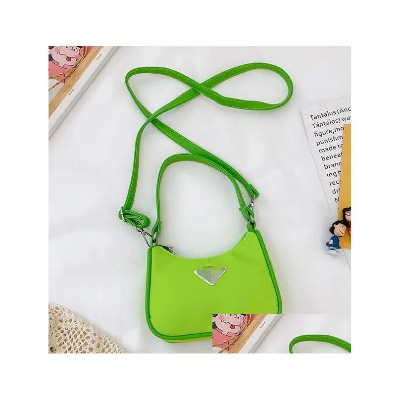 Girl Handbags Kids Fashion One Shoder Bags Children Cute Letter Casual Portable Messenger Accessories Bag