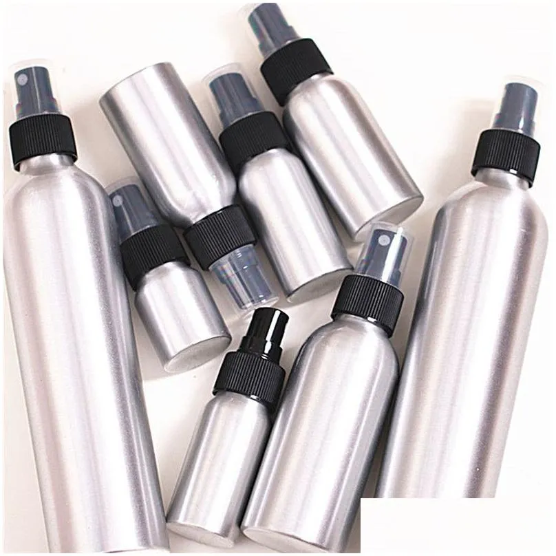 Packing Bottles Wholesale 30Ml 50Ml 100Ml 120Ml 150Ml 250Ml Spray Per Bottle Aluminum Fine Mist Refillable Atomizer Container Makeup W Dhqft