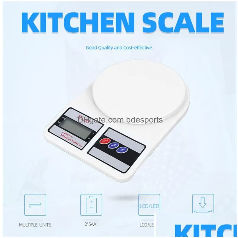 Weighing Scales Wholesale 1000G/0.1G Digital Electronic Scale Household Kitchen Baking High Precision Pocket Weighing Scales Sf400 Off Dhzyp