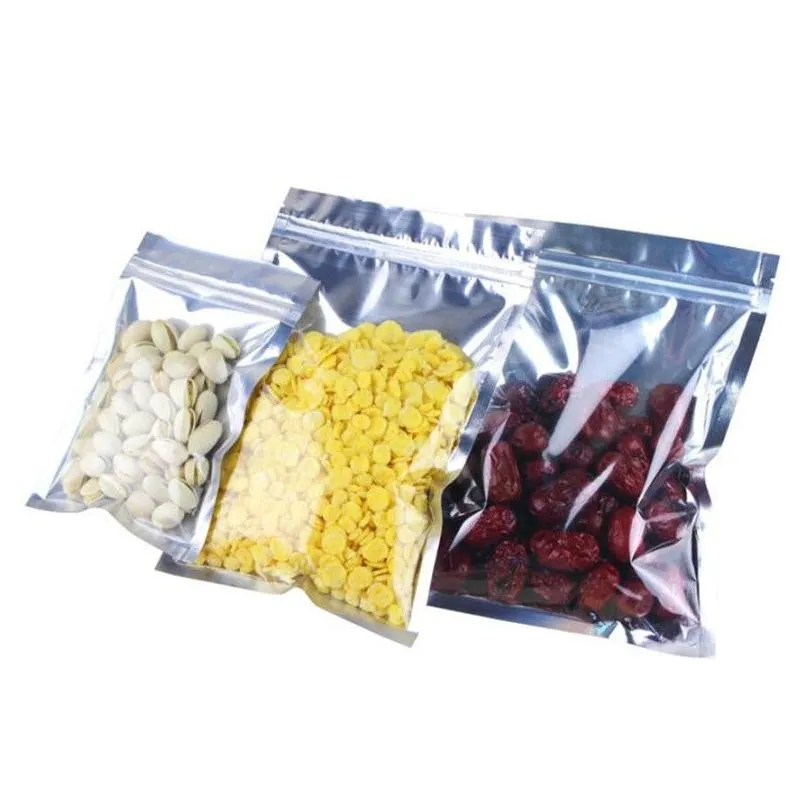 Packing Bags Wholesale Resealable Smell Proof Bags Aluminum Foil Food Storage Bag Plastic Self Seal Packaging Pouch 14 Sizes Office Sc Dheul