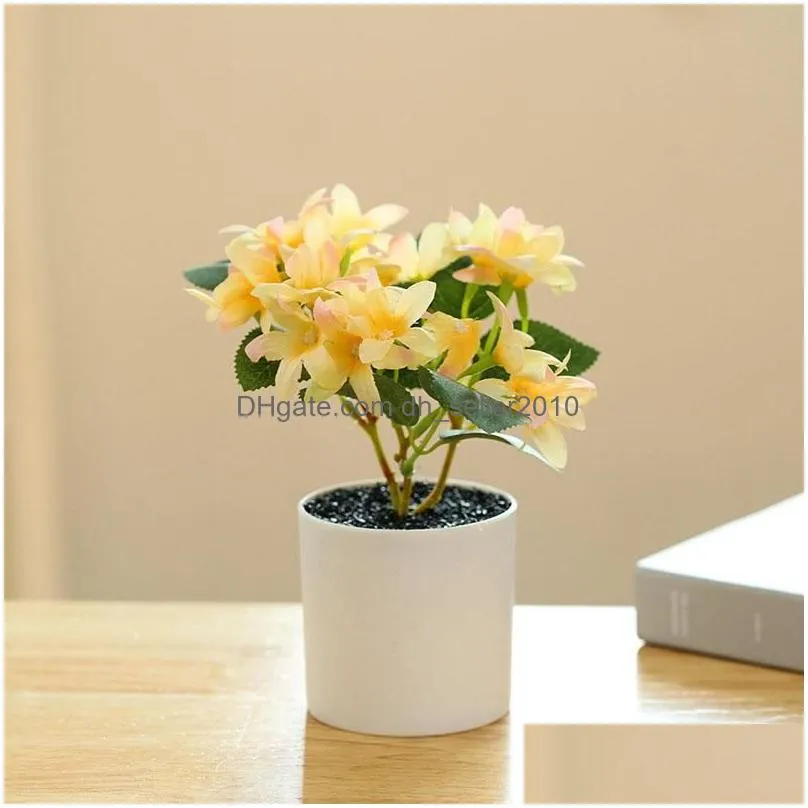 Decorative Flowers & Wreaths Decorative Flowers Wreaths Fake Flower Bougainvillea Bonsai Creative Decoration Simation Plant Potted Hom Dhtki