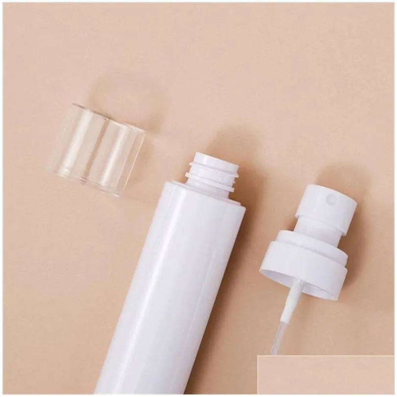 Packing Bottles Wholesale 60Ml 80Ml 100Ml 120Ml Spray Bottles Empty Fine Mist Plastic Travel Bottle Refillable Lotion Pump Makeup Cosm Dhrlu