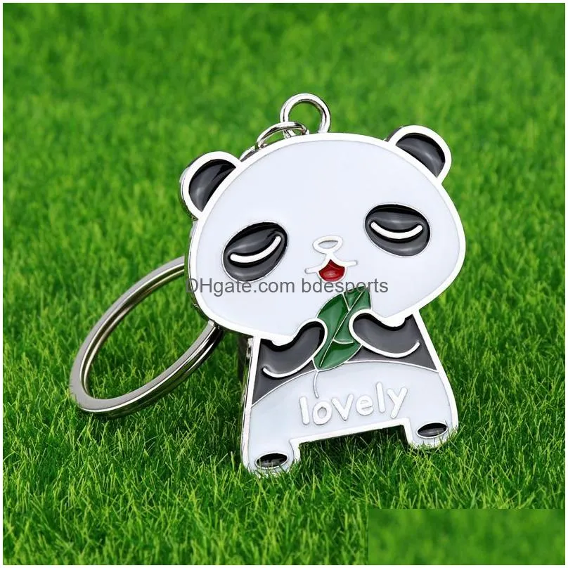 Party Favor Panda Keychains Party Favor Cartoon Keychain Pendant Souvenir Gift Home Garden Festive Party Supplies Event Party Supplies Dh9Pe