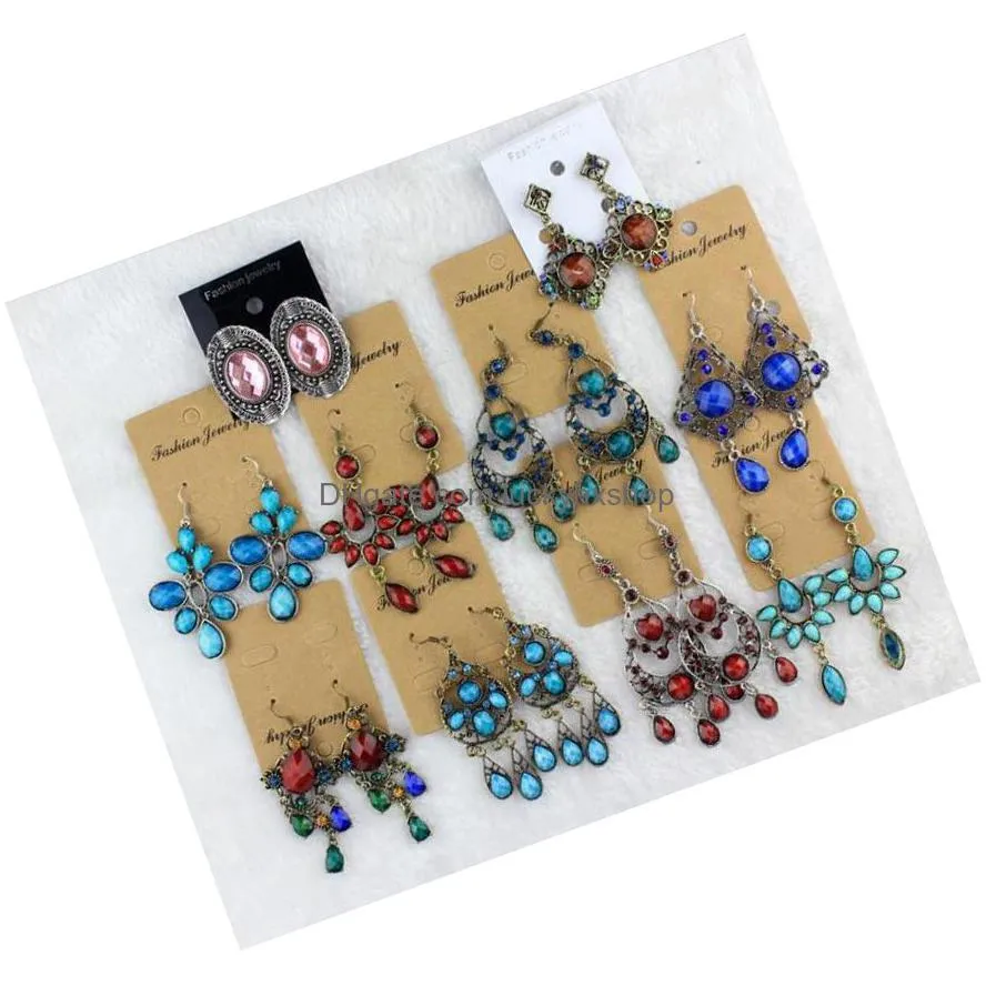 Dangle & Chandelier Mix Colors Style Fashion Dangle Chandelier Earrings For Diy Gift Craft Jewelry 10Pairslot Ea065563083 Jewelry Earr Dhbui