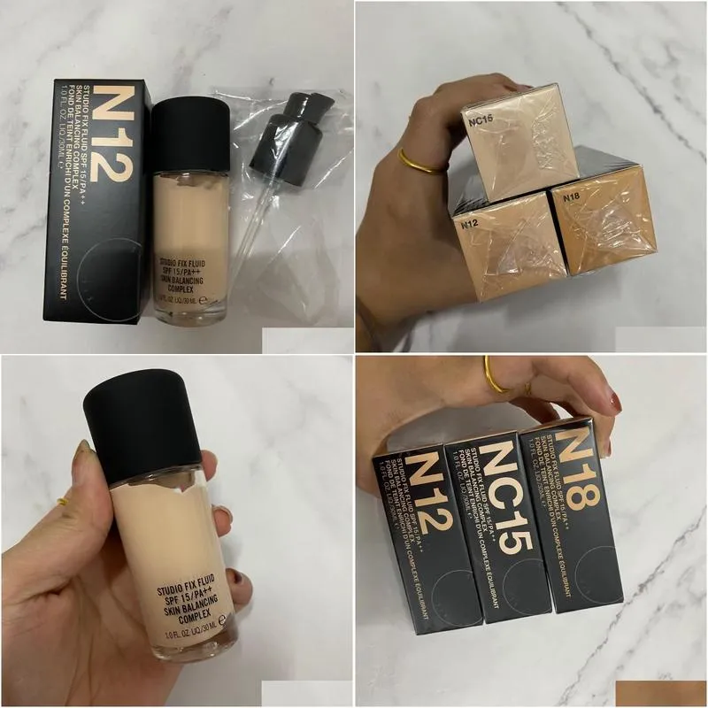 Other Health & Beauty Items Brand Fluid Foundation With Pump Skin Ncing Complex Makeup Liquid 3 Color Health Beauty Dhizk