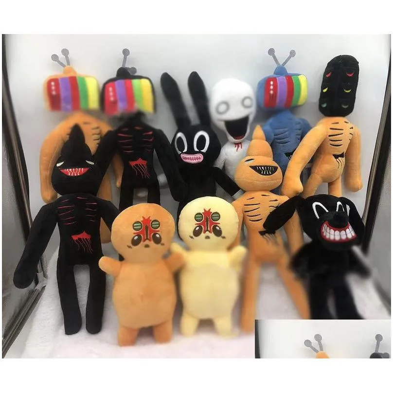 Factory Wholesale 18 Styles Of Horror Police Diren Black Cat Plush Toys Animation Film And Teion Games Peripheral Dolls Childrens