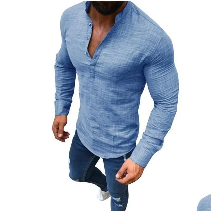 Men`S T-Shirts Men Casual T Shirts Gym Fitness Male Breathable Jogging Tees Long Sleeve Sweat Tshirt Workout Clothing Apparel Men`S Cl Dhid0