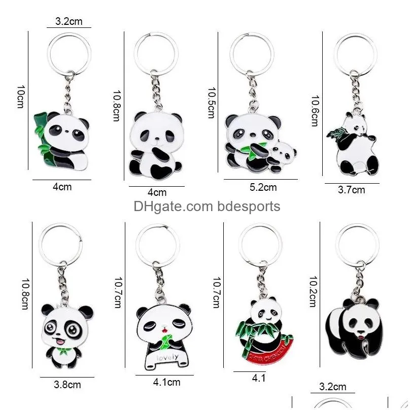 Party Favor Panda Keychains Party Favor Cartoon Keychain Pendant Souvenir Gift Home Garden Festive Party Supplies Event Party Supplies Dh9Pe