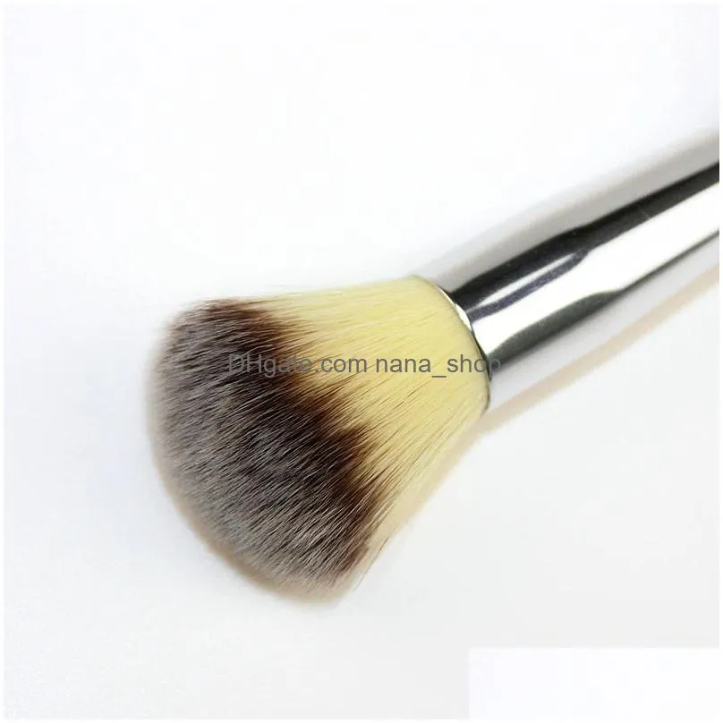 Makeup Brushes 2In1 Double Head Foundation Brush Eyeshadow Makeup Brushes Cosmetics Tool Health Beauty Makeup Makeup Tools Accessories Dhbmz