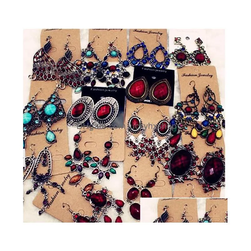 Dangle & Chandelier Mix Colors Style Fashion Dangle Chandelier Earrings For Diy Gift Craft Jewelry 10Pairslot Ea065563083 Jewelry Earr Dhbui