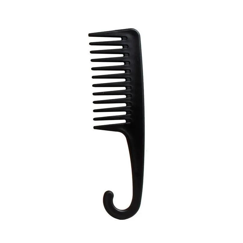 Other Bath & Toilet Supplies New Wide Tooth Curved Hook Comb Plastic Large Can Wave Curling Hair Perm Home Garden Bath Dhbn7