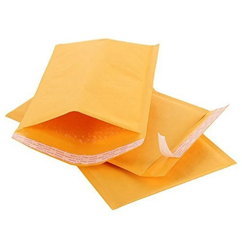 Mail Bags Wholesale Poly Bubble Mailer Small Padded Packaging Bags Bk Envelope For Mailing And Self-Seal Ship Bag Yellow Office School Dhlrw