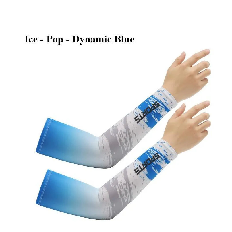 Protective Sleeves Summer Sun Protection Mens Sleeve Uv Arm Ice Silk Womens Home Garden Home Textiles Dhmcw