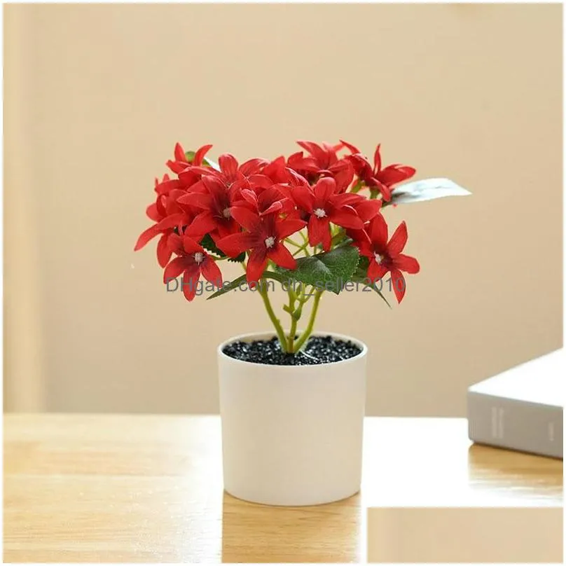 Decorative Flowers & Wreaths Decorative Flowers Wreaths Fake Flower Bougainvillea Bonsai Creative Decoration Simation Plant Potted Hom Dhtki