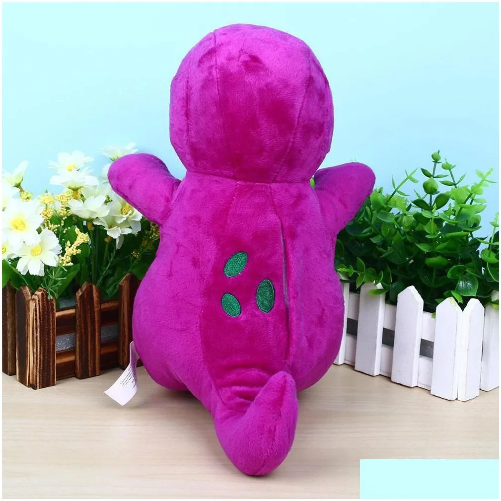 New 25Cm Stuffed Animals Singing Friends Dinosaur Barney 12 I Love You Plush Doll Toy Gift For Kids