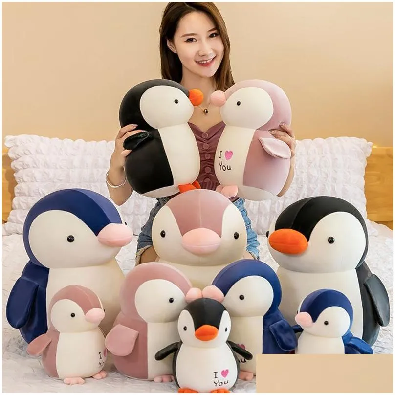 Movies & Tv Plush Toy 25/35/45Cm Kawaii Hable Soft Penguin Plush Toys For Children Stuffed Animals Doll Kids Toy Birthday Gift Toys Gi Dhlw1