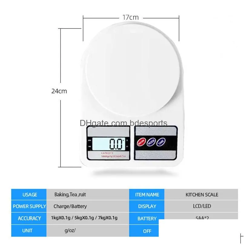 Weighing Scales Wholesale 1000G/0.1G Digital Electronic Scale Household Kitchen Baking High Precision Pocket Weighing Scales Sf400 Off Dhzyp