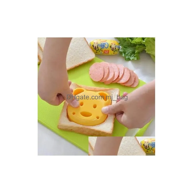 Party Favor Sandwich Mod Bear Car Rabbit Shaped Bread Mold Cake Biscuit Embossing Device Crust Cookie Cutter Baking Pastry Tools 289Q Dhrfz