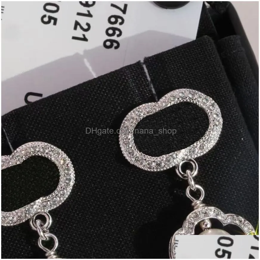Hoop & Huggie Hoop Type Earrings Luxurys Desingers High Quality Extravagant Dangle Ear Loop Jewelry Lady Classic Designer Sier Letter Dhvhg