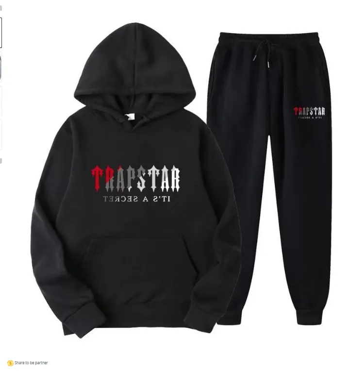 Trapstar hoodie full tracksuit tech trapstar track suits hoodie Europe American Basketball Football Rugby two-piece with women`s long TRAPSTAR Fleece Sports Suit