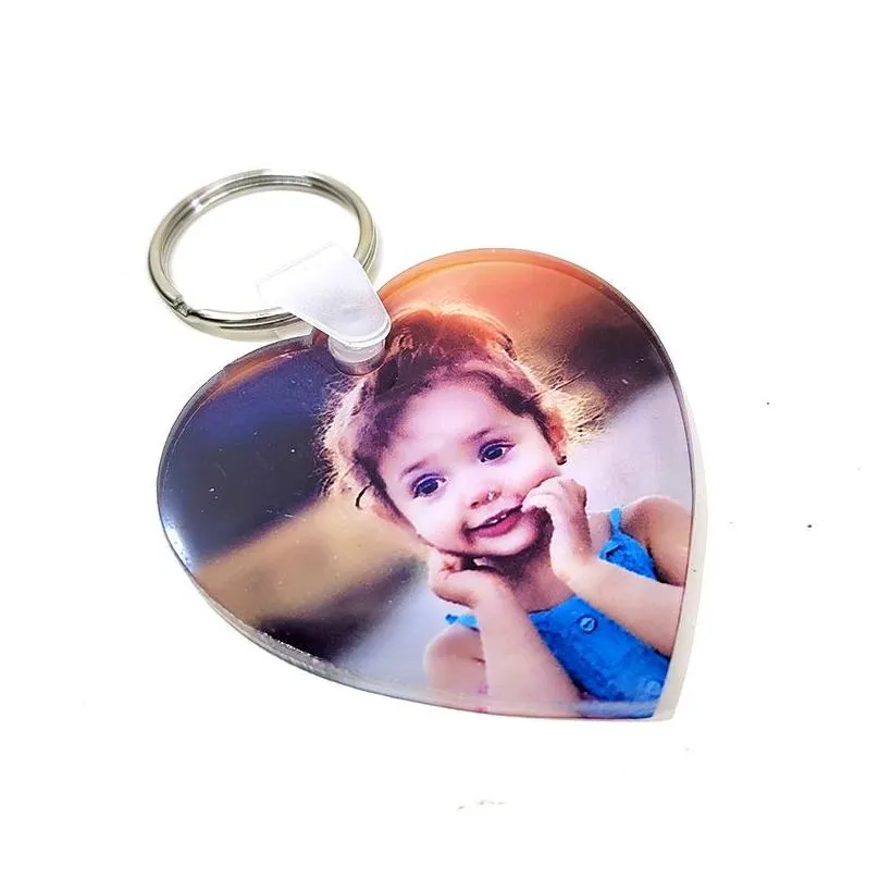 Party Favor 2022 Party Favor Acrylic Sublimation Blank Keychain Diy Transparent Crystal Plate Keychains Delivery Home Garden Festive P Dhtjw