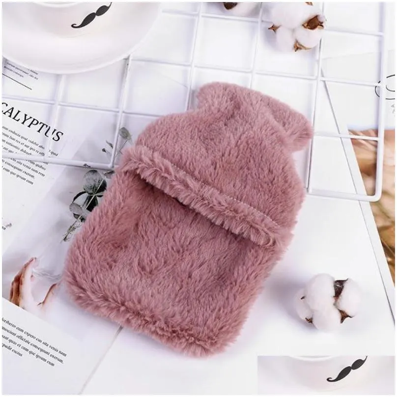 Other Housekeeping & Organization Reusable Water Bag For Winter Rabbit Pattern Soft Plush Pvc Hand Warmer Bags 1223107 Home Garden Hou Dhdvm