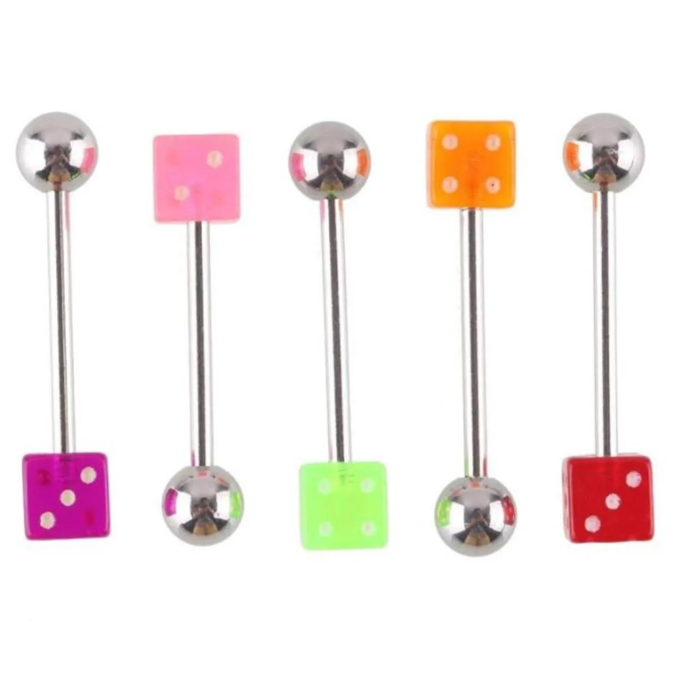 Navel Bell Button Rings Jewelrywholesale Promotion 110Pcs Mixed Models/Colors Body Jewelry Set Resin Eyebrow Navel Belly Lip Tongue Nose Piercing