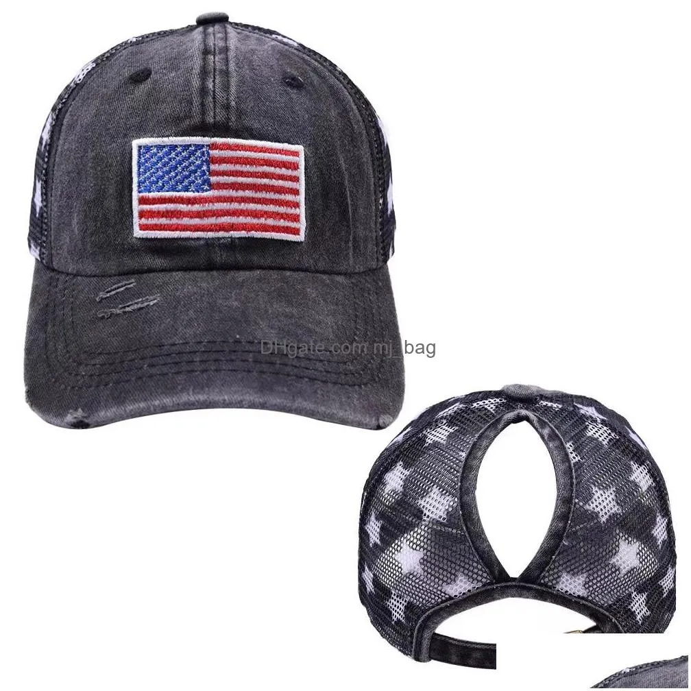 Party Hats Usa Embroidered Letters Baseball Cap Embroidery Hat For Women Sun Visor Washed Outdoor Sport Hats C270 Home Garden Festive Dhopt