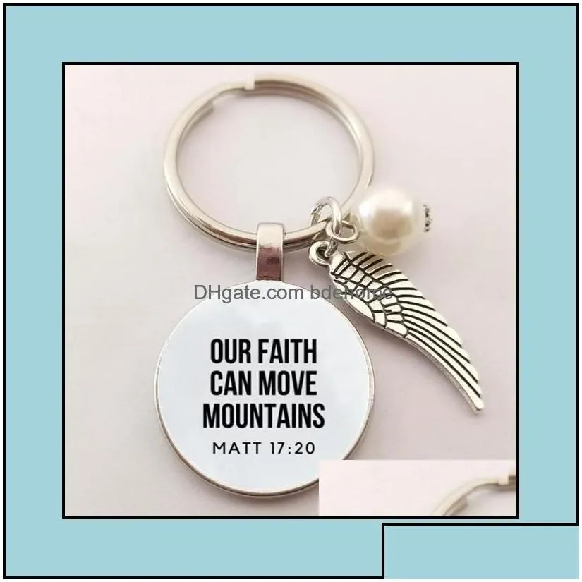 Keychains Lanyards Bible Verse Key Chains Faith Keychain Scripture Quote Christian Jewelry For Friend Women Men Inspiratio Otvhj