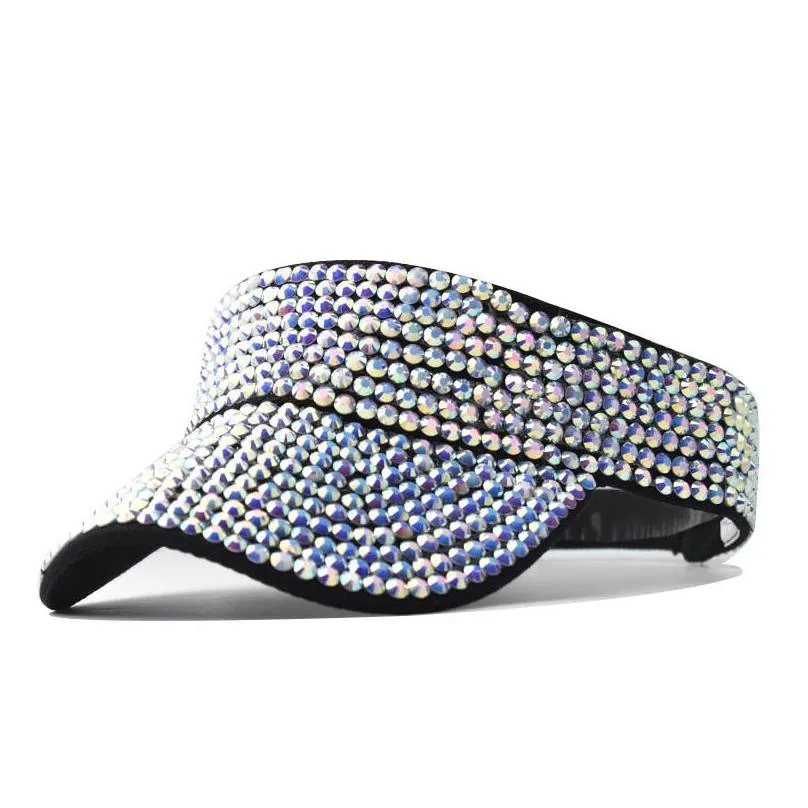 Party Hats Women Luxury Rhinestone Hats Summer Cap Ladies Outdoor Diamond Beach Hat Delivery Home Garden Festive Party Supplies Dhfqp