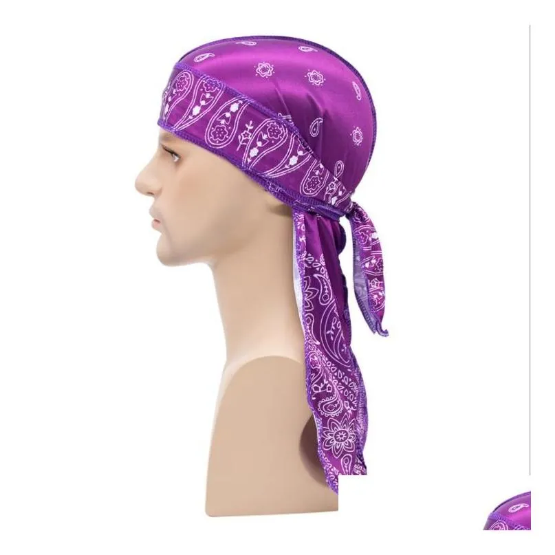 Bandanas Aessoriesbandanas Wraps Hats Scarves Gloves Fashion Aessories Printing Long Tail Bandana Turban Wigs Hip Hop Drop Delivery