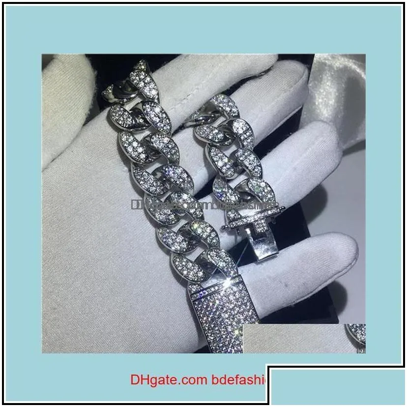 Tennis Tennis Bracelets Jewelry20 Style Sparkling Luxury Jewelry 925 Sterling Sier Mti Shape White Topaz Cz Diamond Gemstones Women