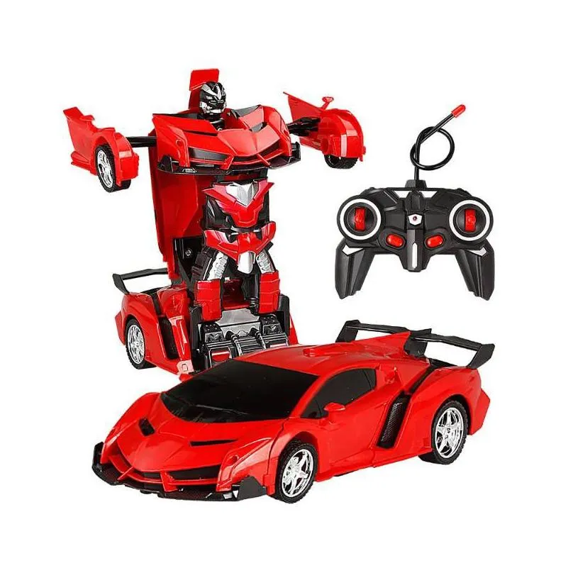 Electric/Rc Car Rc Toy Remote Control Car Toys Hobby Robot Cars Deformation Transforming Racing Transformation Vehicle Toys Gifts Elec Dhpmc