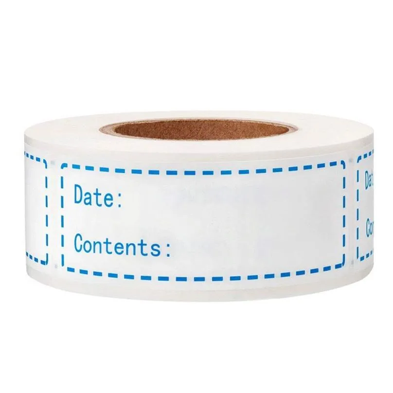 Adhesive Stickers Wholesale Removable Kitchen Date Adhesive Stickers Zer Labels To Write On Food Storage 150 Pcs 3 Incn Label Per Roll Dhdvw