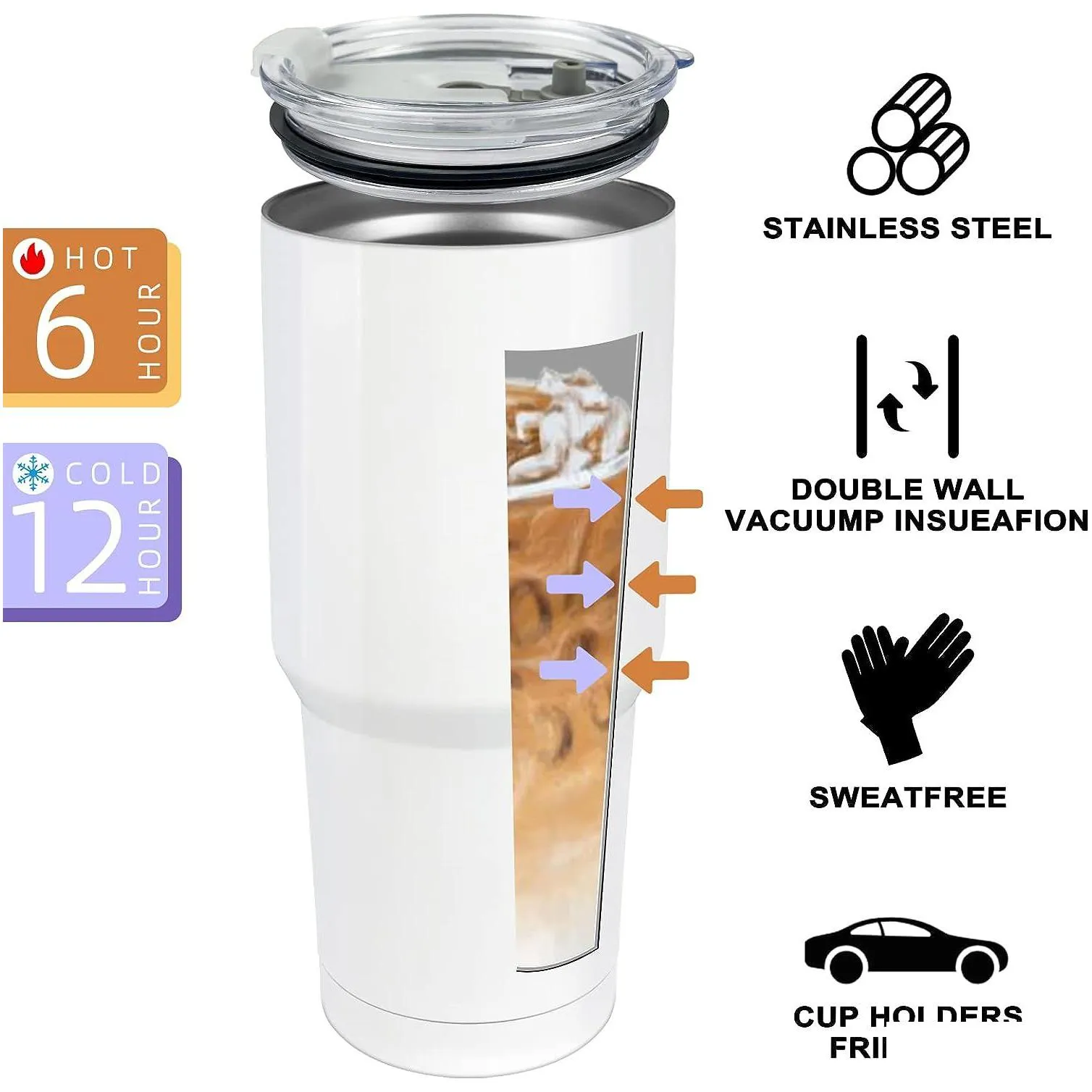 Sublimation Blanks Wholesale 30Oz Stainless Steel Sublimation Tumblers Double Wall Vacuum Insated Coffee Mugs With Shrink Wrap Films A Dhreo