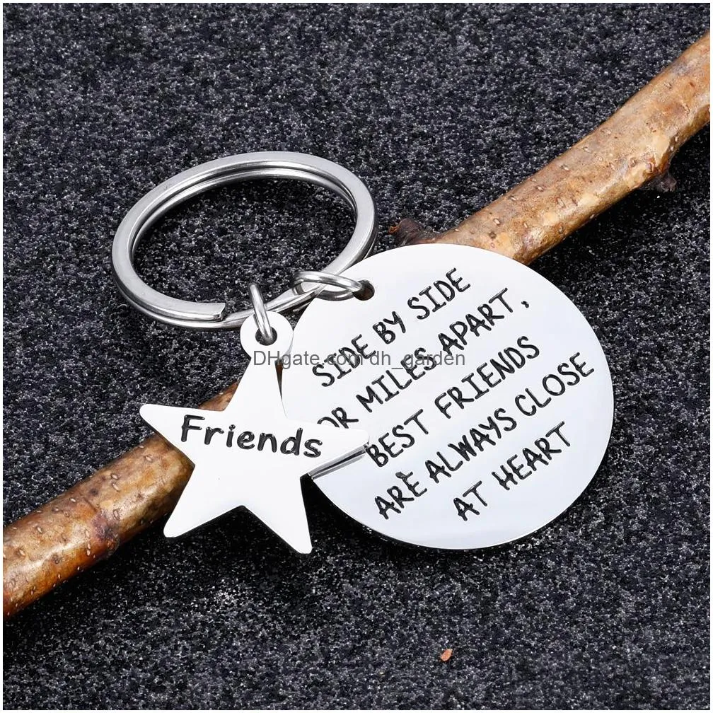 Best Friends Sister Gifts From Friendship Keychain For Teenage Girls Women Cousin Step Key Ring Presents Dhgarden Otiel