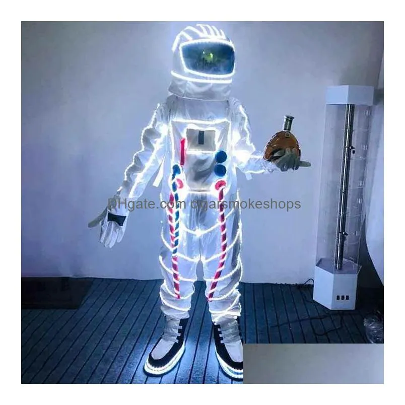 Other Event & Party Supplies Luminous Space Suit Christmas Carnival Halloween Led Lighting Costume For Masquerade Party Club Cosplay A Dhshg