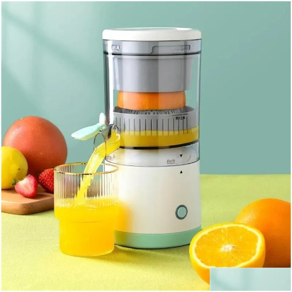 Fruit Vegetable Tools 45W Portable Usb Orange Juicer Kitchen Cutter Rechargeable Mtifunctional 360 Degree Household Juice Hine Mini Dhmnh