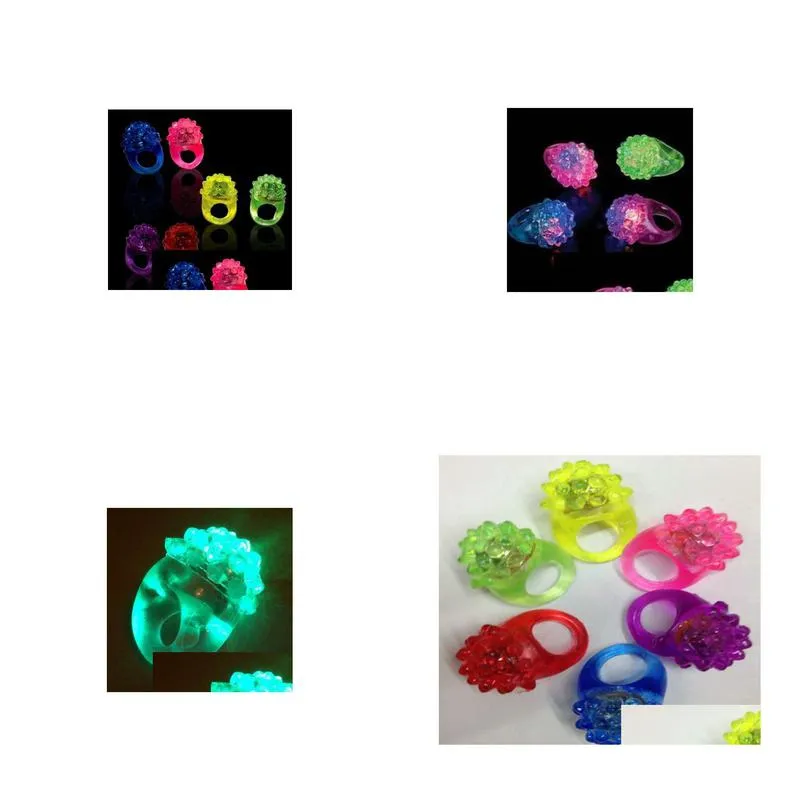 Party Favor Flashing Bubble Ring Rave Party Blinking Soft Jelly Glow Sellingcool Led Light Up Kd1 Home Garden Festive Party Supplies E Dhg5Y