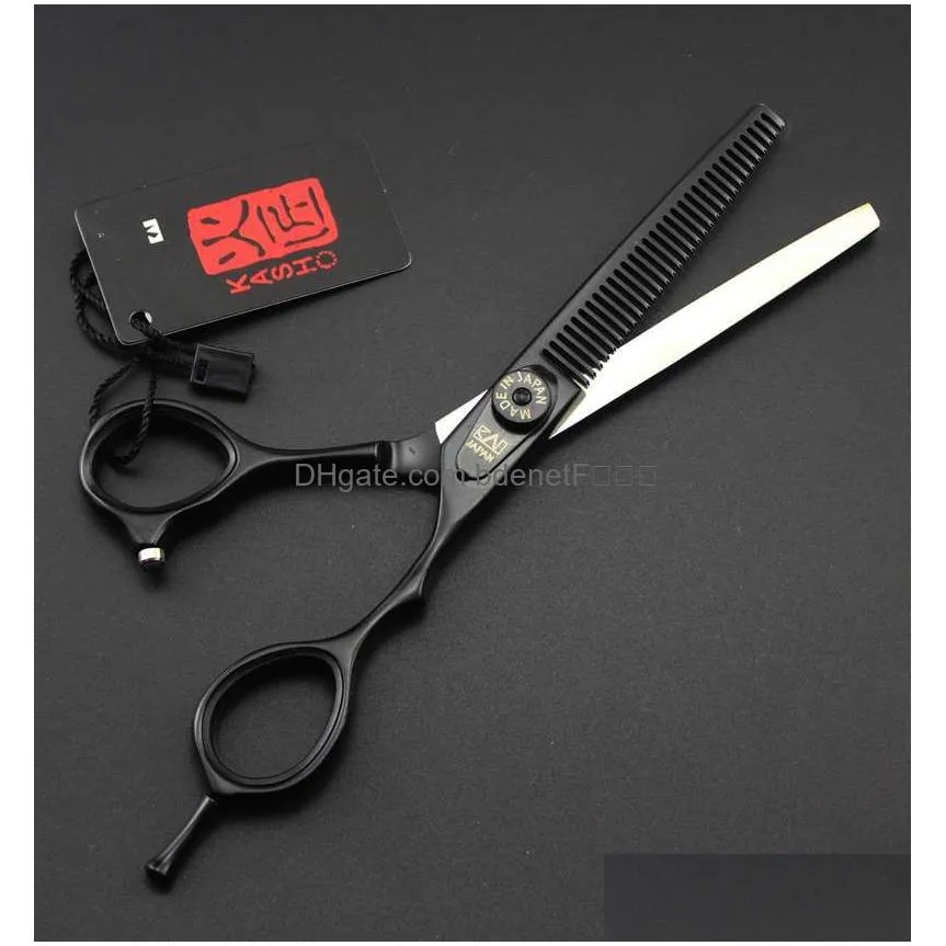 Hair Scissors New Arrival Professional Barber Hair Cutting Scissors Kasho Gf60 55 Inch60 Inch 6Cr Sierblackrose Golden7698527 Hair Pro Dhgqc